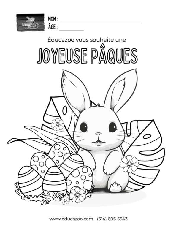 Coloring Easter activity 